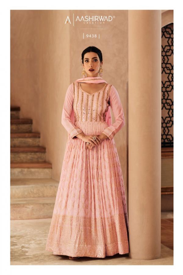 Aashirwad Gulkand Zara Georgette Embroidery Designer Salwar Suit Collection